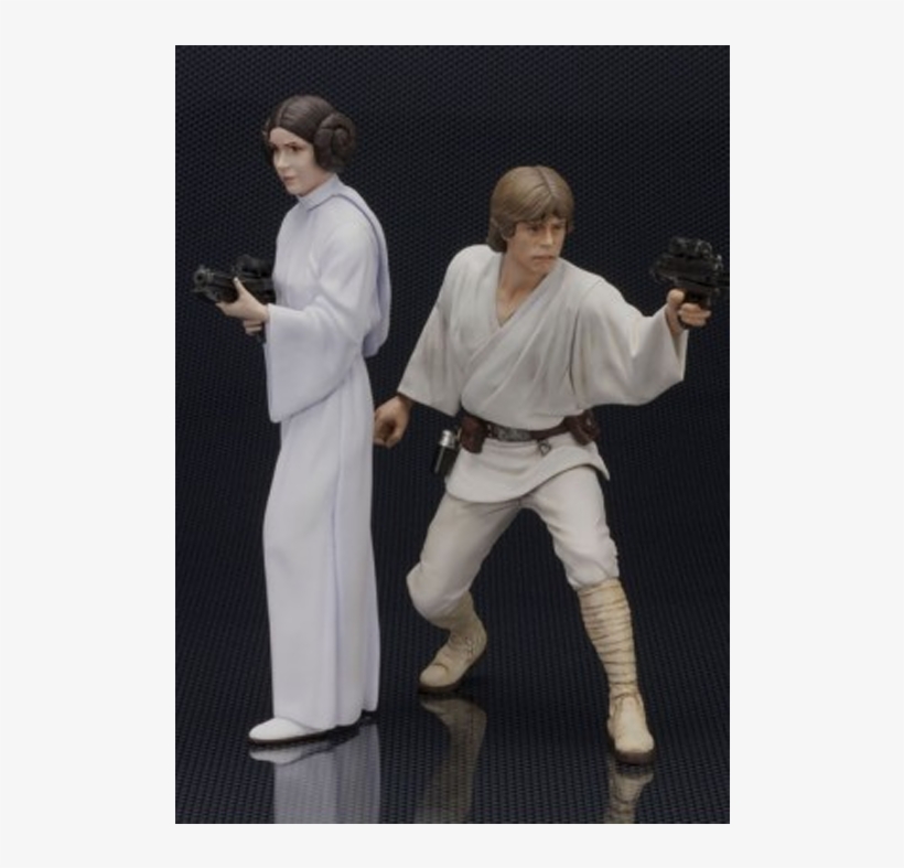 Add To Cart - Star Wars Artfx+ Statue: Luke Skywalker And Princess, transparent png #5492329