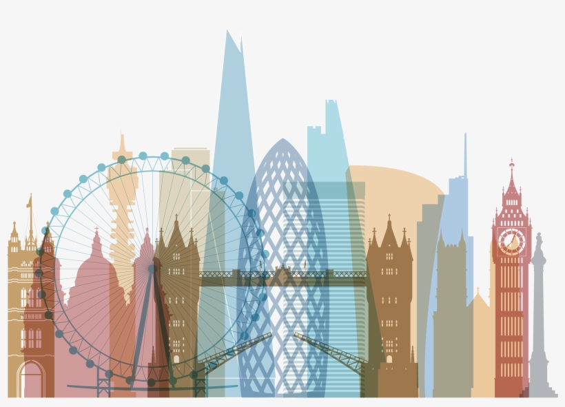 Graphic Free Stock Skyline Royalty Free Illustration - Stadt-skyline Londons, England | Grußkarte, transparent png #5492976