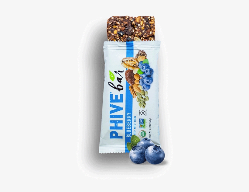 Blueberry Bar - Phivebar Nutritional Bar, Original, 2.12 Ounce (pack, transparent png #5493518