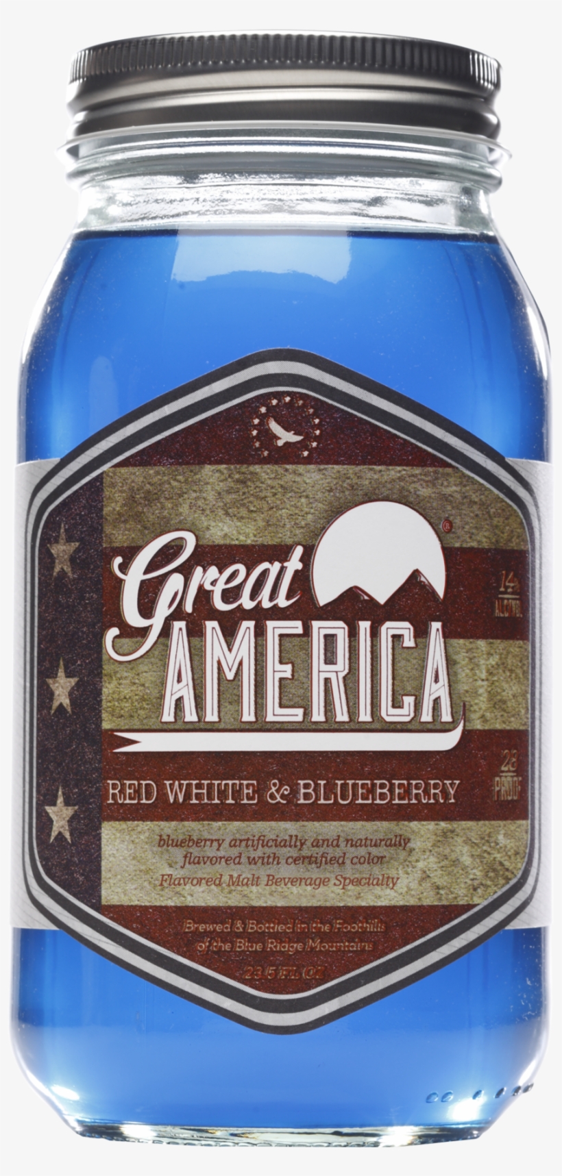 Red White And Blueberry - Great America Moonshine Blueberry, transparent png #5493956
