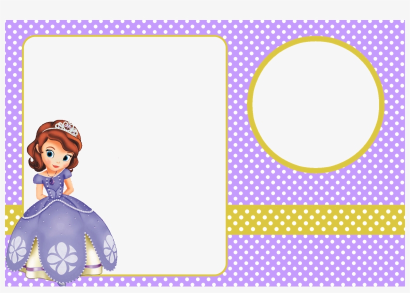 Princesita Sofia - Sofia The First Background Invitation, transparent png #5494787