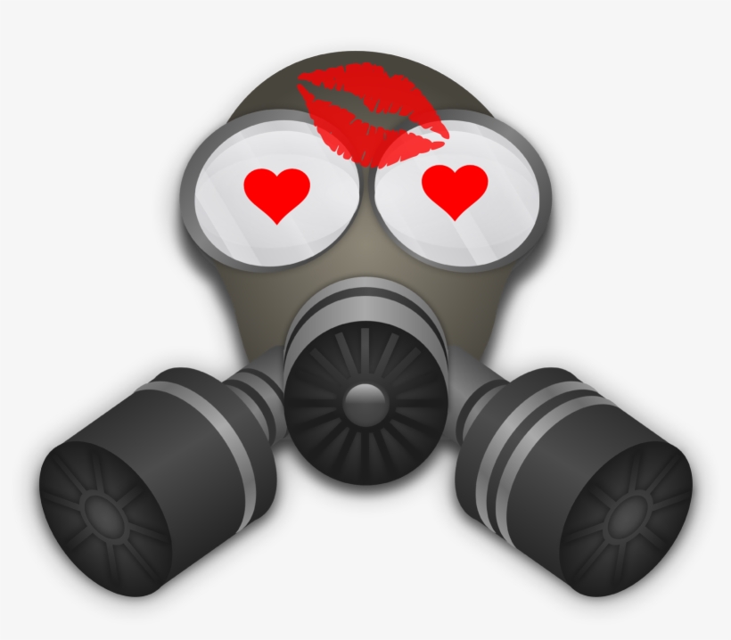 That Looked Really Comical, Kissing Her With My Mask - Gas Mask Clip Art Transparent Background, transparent png #5495113
