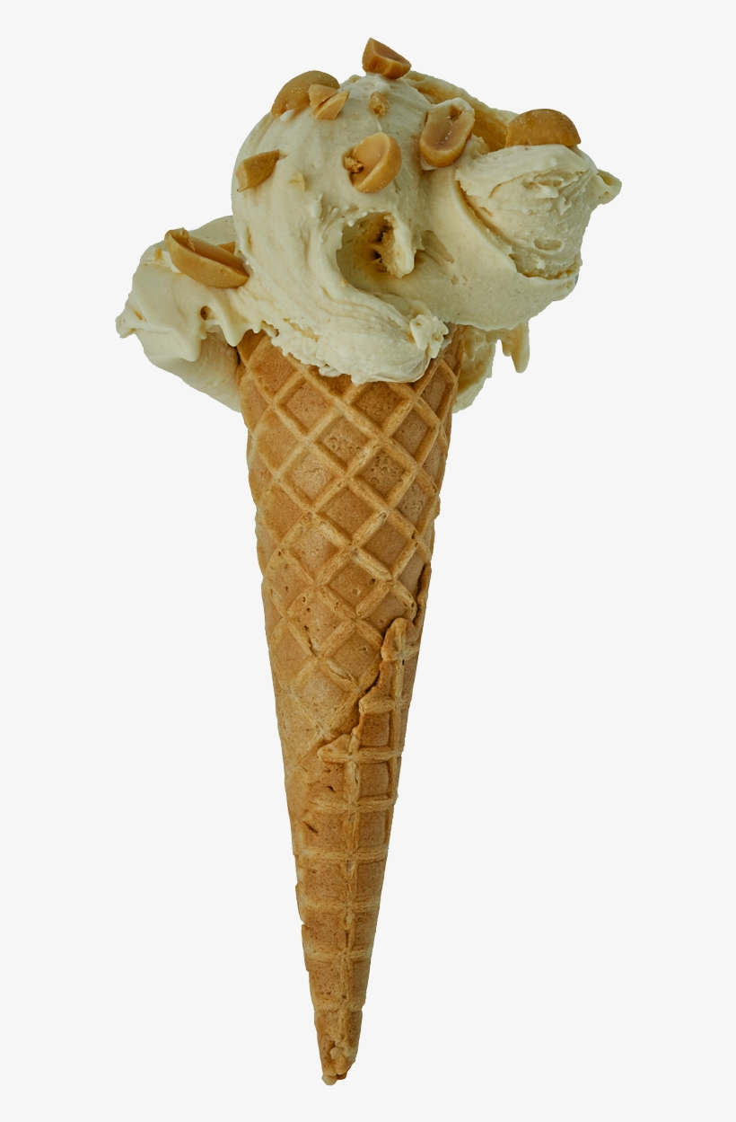 Peanut-butter - Ice Cream Cone, transparent png #5495180