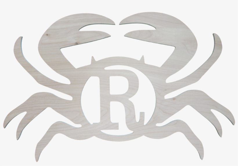 Single Initial Mdf Crab - Monogram, transparent png #5497943