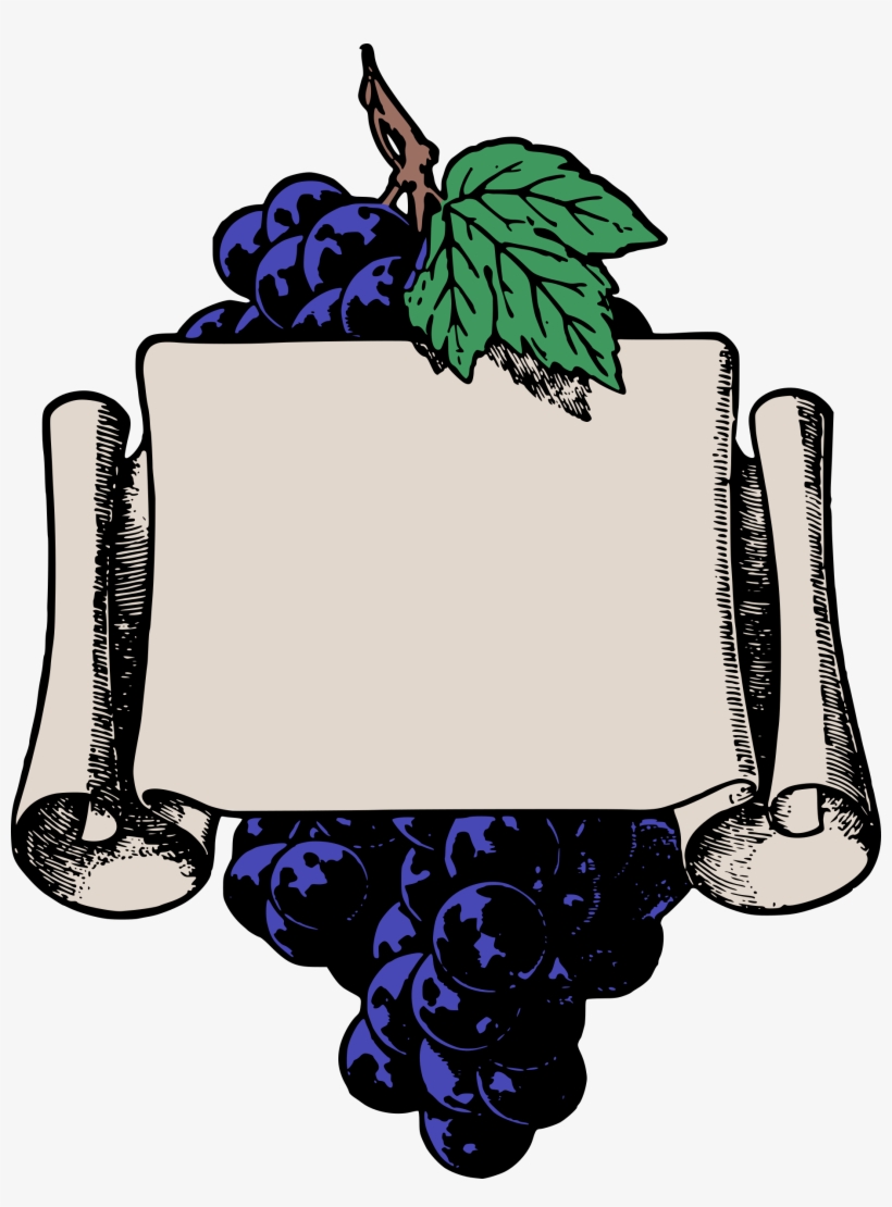 Big Image - Fruits Frame Black And White Clipart Png, transparent png #5498109