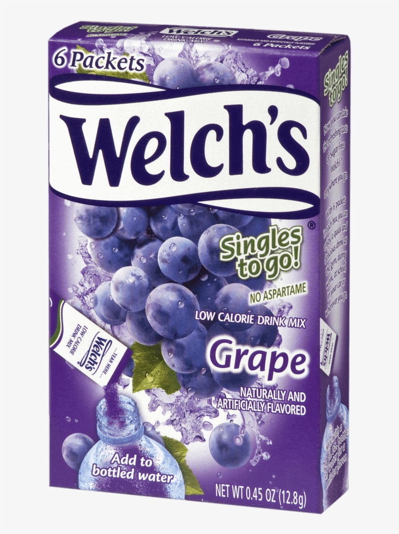 Welch's Grape Singles - Welch's Grape Singles To Go Drink Mix, transparent png #5498167