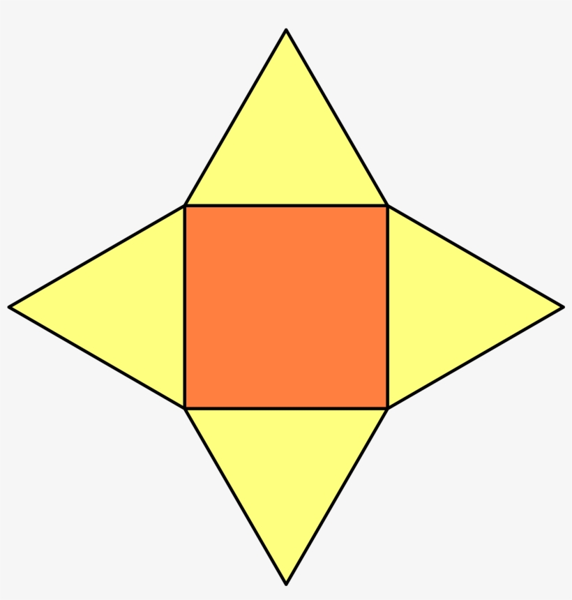 New Svg Image - Piramide Cuadrangular Para Armar, transparent png #5498239