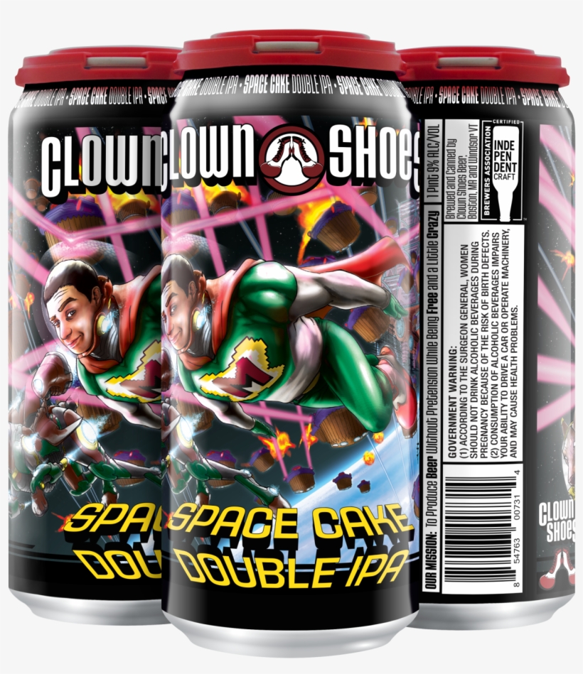 Clown Shoes Space Cake - Clown Shoes Space Cake Double Ipa - 22 Fl Oz Bottle, transparent png #5498499