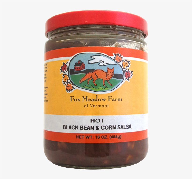 Fox Meadow Spicy Black Bean & Corn Salsa - Maple Horseradish Mustard, transparent png #5498607