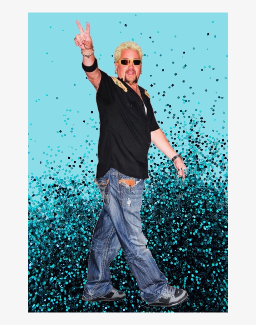 Guy Fieri - Purple Ombre Glitter Background, transparent png #5499009
