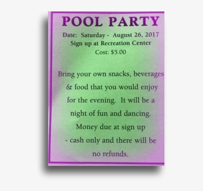 Delaire Landing Pool Party - Sazaby, transparent png #5499060