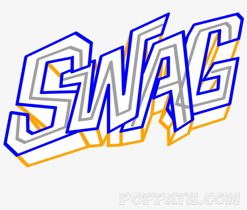 Drawing Will Get A 3d Effect - Png Text Swag Word, transparent png #5499584