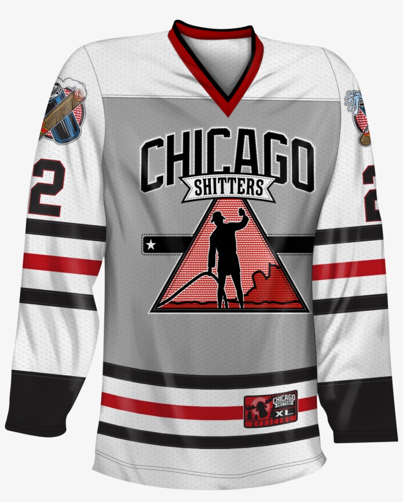 Chicago Shitters Christmas Vacation Hockey Jersey - National Lampoon's Christmas Vacation, transparent png #5499741
