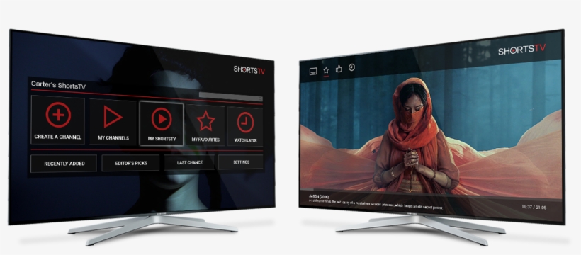 Shortstv App - Led-backlit Lcd Display, transparent png #550496