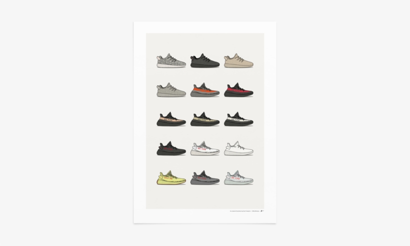 Yeezy 350 Collection - Yeezy 350 Plakat, transparent png #551191