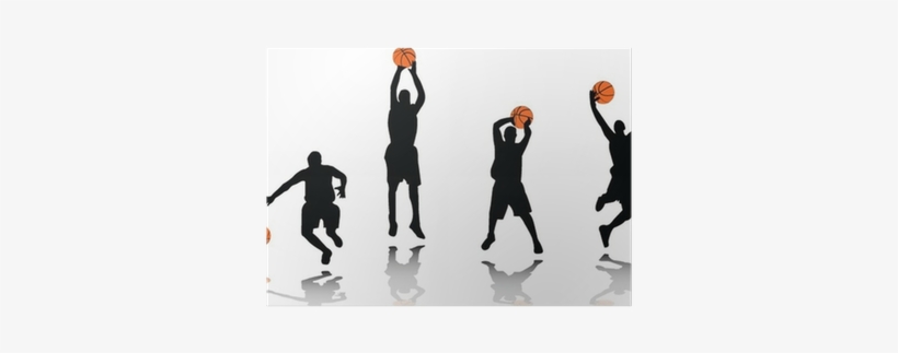 Basketball Players Silhouette - Basketball Player Silhouette, transparent png #551508