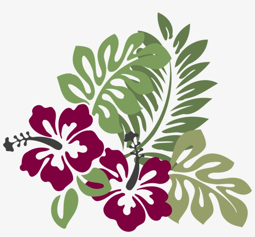 Hawaii Hawaiian Clipart - Hawaiian Flower Throw Blanket, transparent png #551529