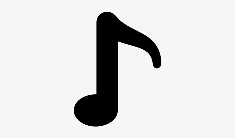 Eighth Note Vector - Music, transparent png #551531