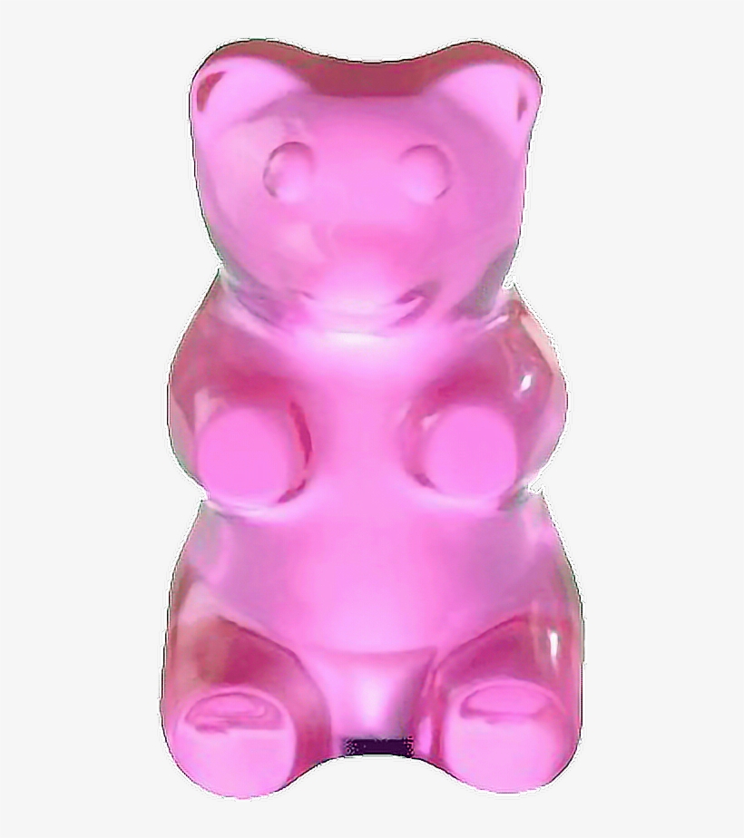 Pink Gummy Gummybear Cutefreetoedit - Pink Gummy Bear Transparent Background, transparent png #551726