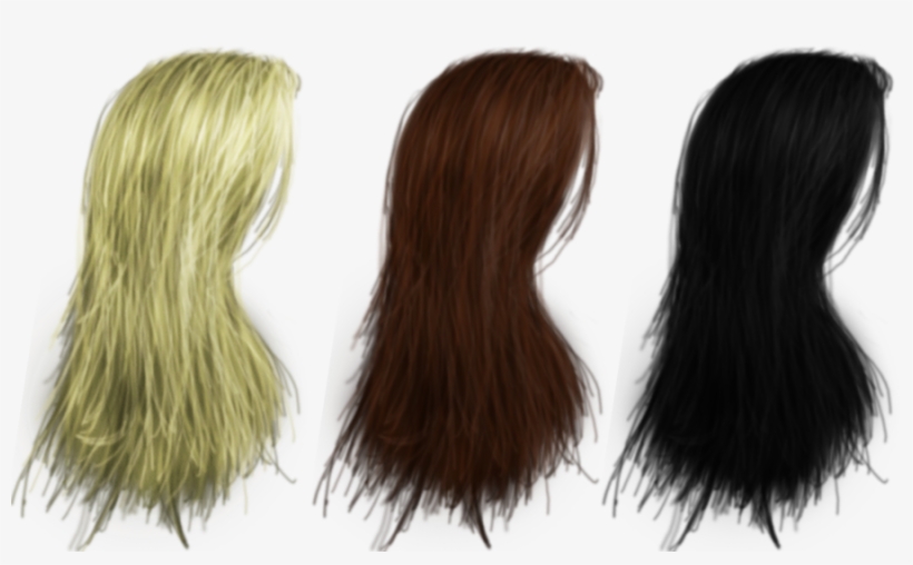 Hair Png's 04 By Thy Darkest Hour On Deviantart - Long Hair Side Png, transparent png #551803