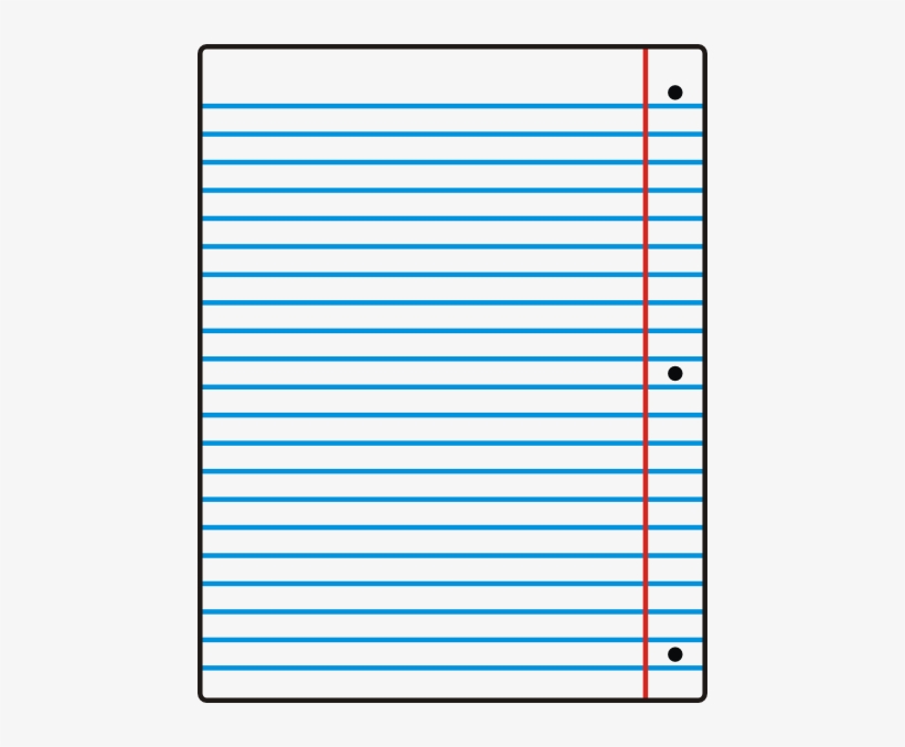 Lined Paper Clip Art - Loose Leaf, transparent png #551965