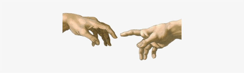 Hands God Sixtine Michelangelo - Creation Of Adam, transparent png #552059