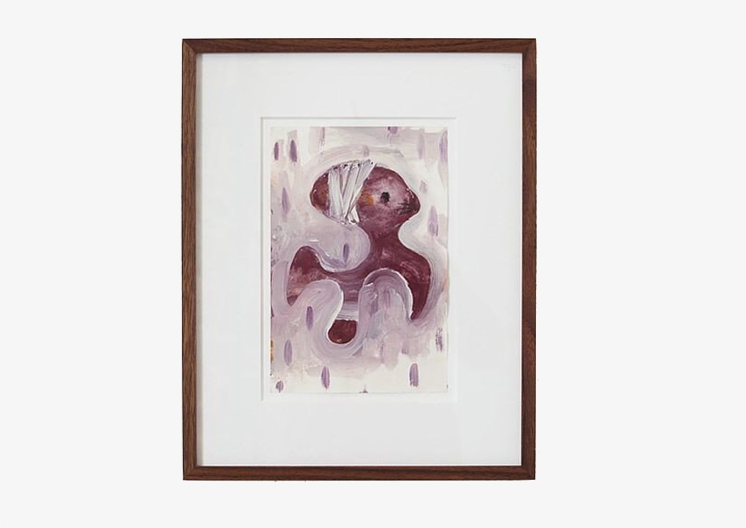Yoshitomo Nara, Untitled, 1989-1993, Acrylic On Paper, - Picture Frame, transparent png #552164