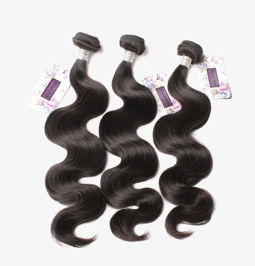 Bella Hair 100% Unprocessed Peruvian Body Wave 3 Bundles, transparent png #552244