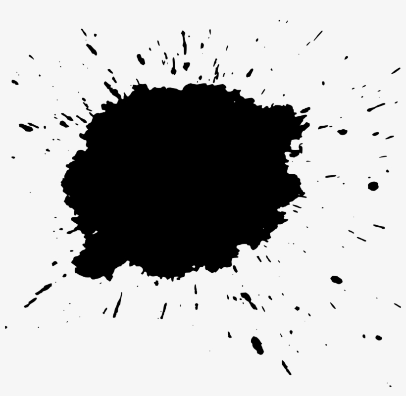 Ink Stain Png Transparent - Black Ink Transparent Background, transparent png #552277