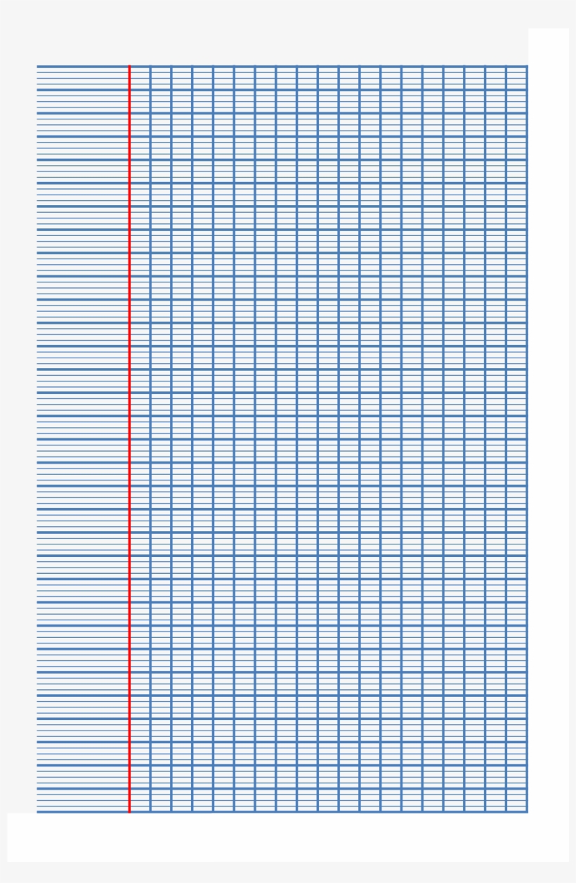 French Ruled Paper A4 Main Image - Guitar Do, transparent png #552681