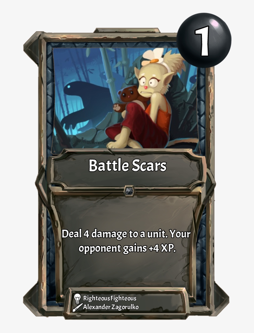 [card] Battle Scars - Cartoon, transparent png #552725
