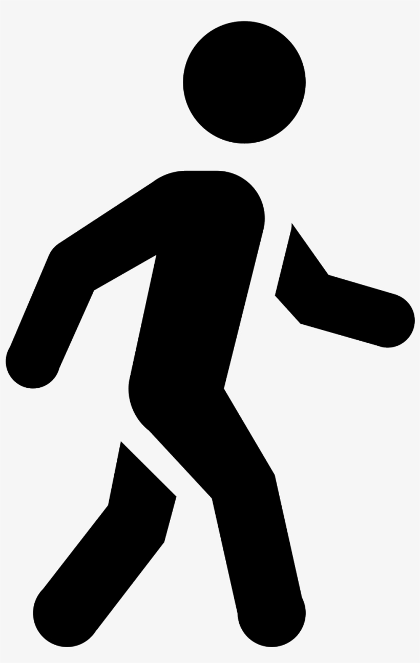 This Icon Is Like A Three Dimension Stick Person - Walking Man Vector Icon, transparent png #553054