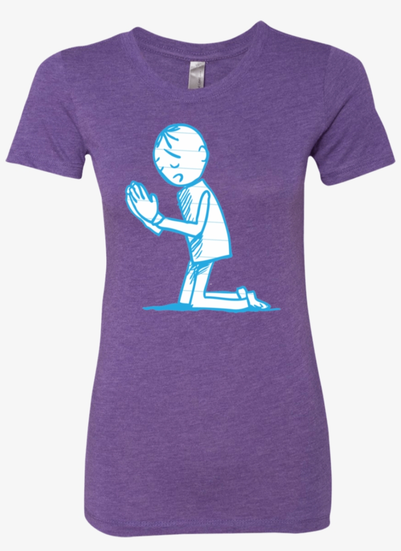 Hand Drawing On Lined Paper Of Boy Kneeling And Praying - Shopbozz Preschool Teacher If You Think My Hands Are, transparent png #553075