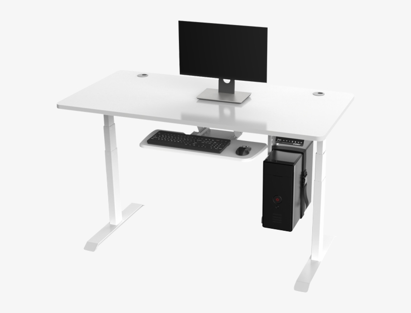 Electric Height-adjustable Standing Desk - Standing Desk, transparent png #553235