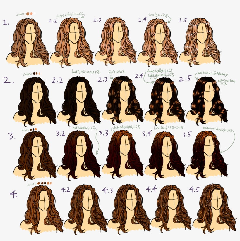 Jpg Transparent Library Colorful Drawing Hair - Art, transparent png #553275