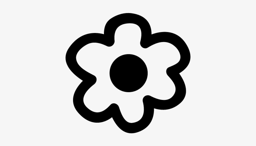 Flower Doodle Outline Vector - Iconos Flor, transparent png #553331