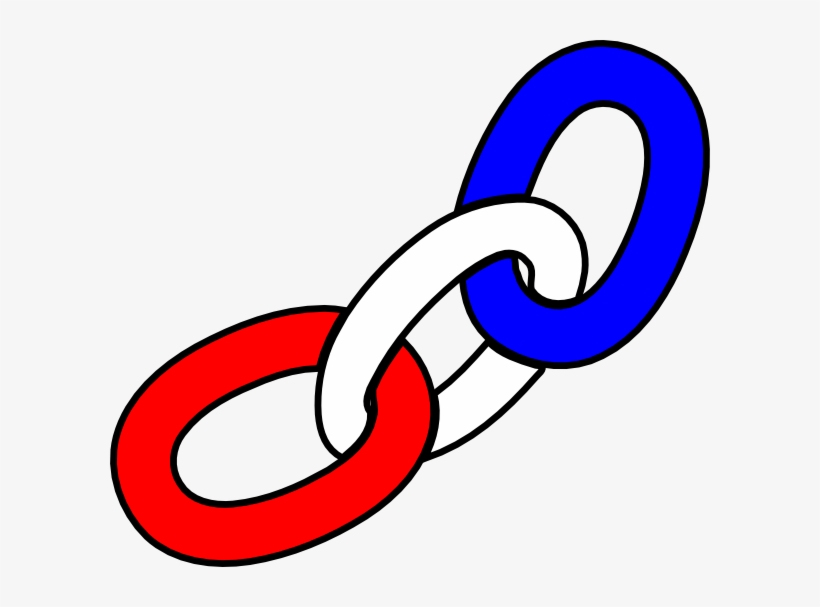 Red White And Blue Chains, transparent png #553378
