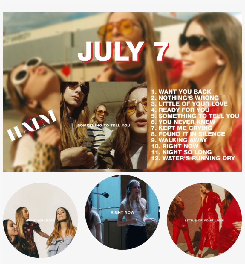 Zbtdtrr - Haim Something To Tell You Png, transparent png #553517