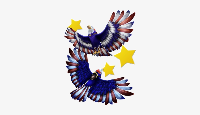 Eagle Transparent Red White Blue - Red White And Blue Eagle, transparent png #553565