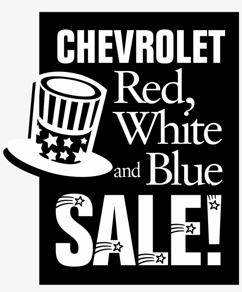 Chevrolet Red White And Blue Sale Logo Png Transparent - Chevrolet, transparent png #553592