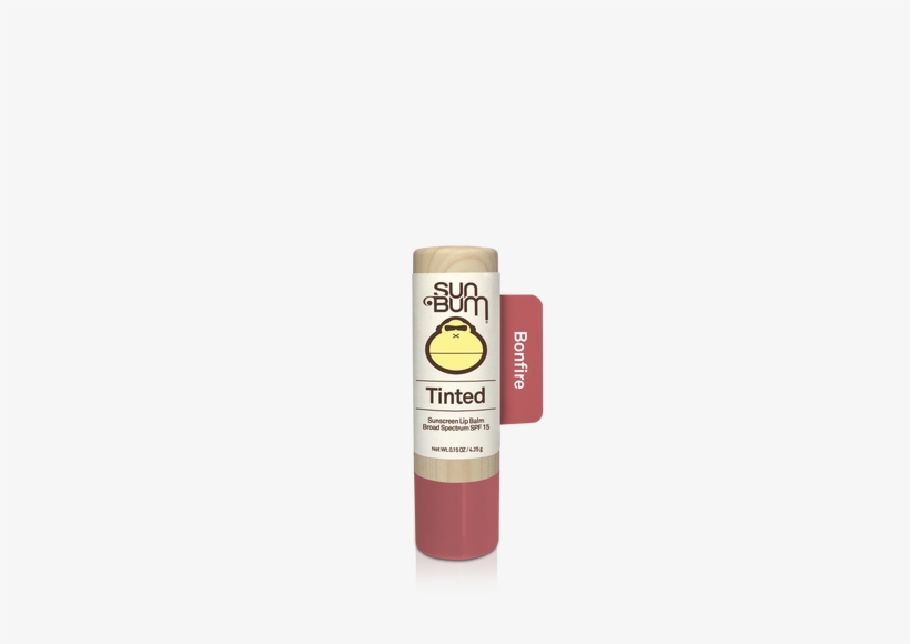 Sun Bum Tinted Spf 15 Lip Balm-bonfire - Sun Bum Tinted Lip Balm Swatch, transparent png #553974