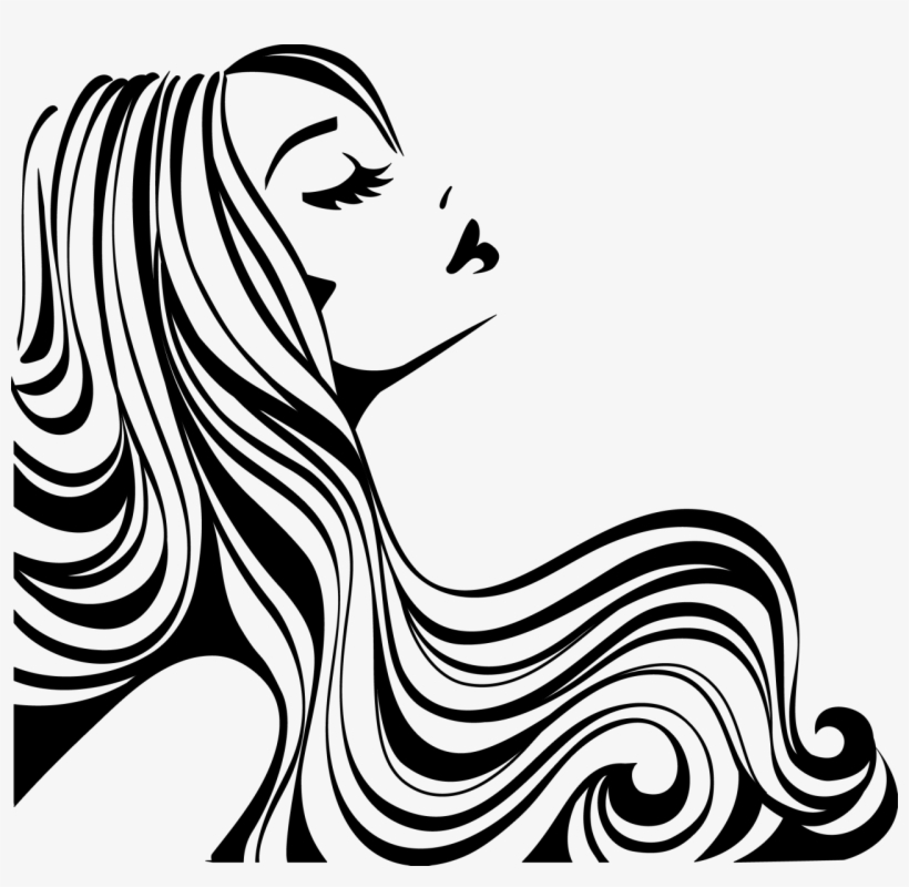 Woman Silhouette - Salon Clipart, transparent png #554206