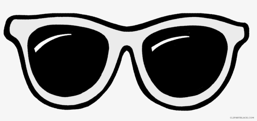 Sun Glasses Svg Transparent Black And White - Clip Art Sunglasses Png, transparent png #554289