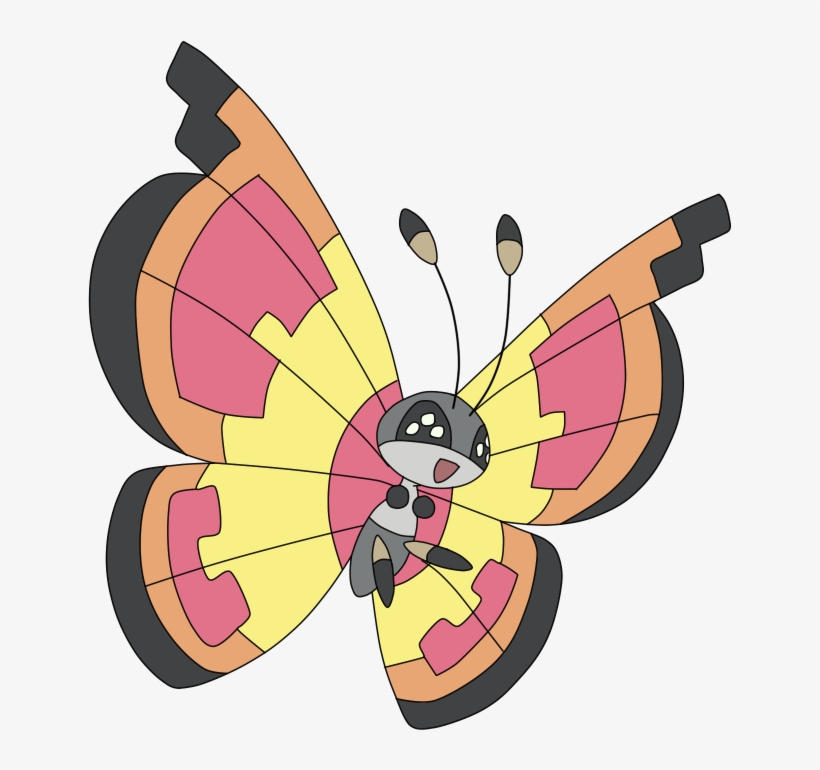 Pokemon Vivillon-sun Is A Fictional Character Of Humans - Vivillon Tundra, transparent png #554314