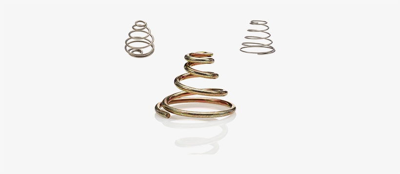 Three Compression Springs With Shadow - Body Jewelry, transparent png #554432