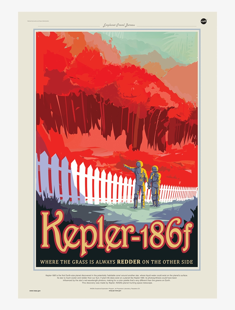 Year Round Leaf Peeping On Kepler 186f - Nasa Large 3-piece Canvas Print - Kepler-186f, transparent png #554436