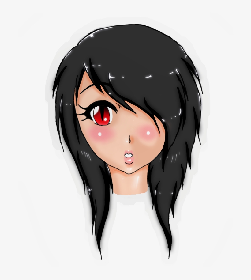 Emo Anime Hairstyle - Anime, transparent png #554609