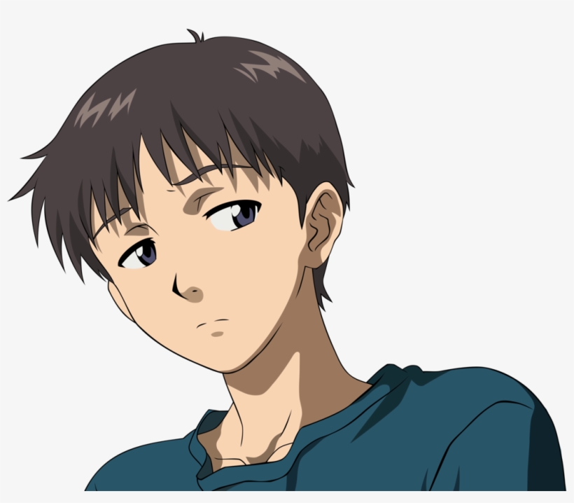 Shinji Ikari Head Png, transparent png #554730