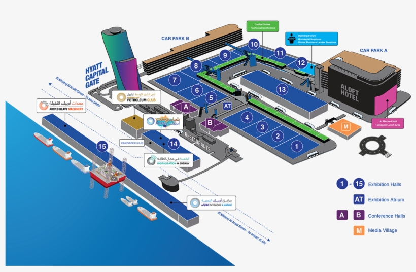 View Interactive Floor Plan - Adipec 2018 Floor Plan, transparent png #555241