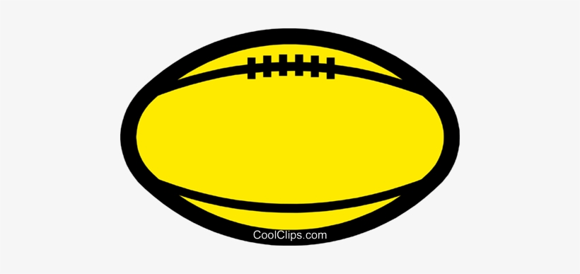 Symbol Of A Rugby Ball Royalty Free Vector Clip Art - Rugby Ball Clip Art, transparent png #555381